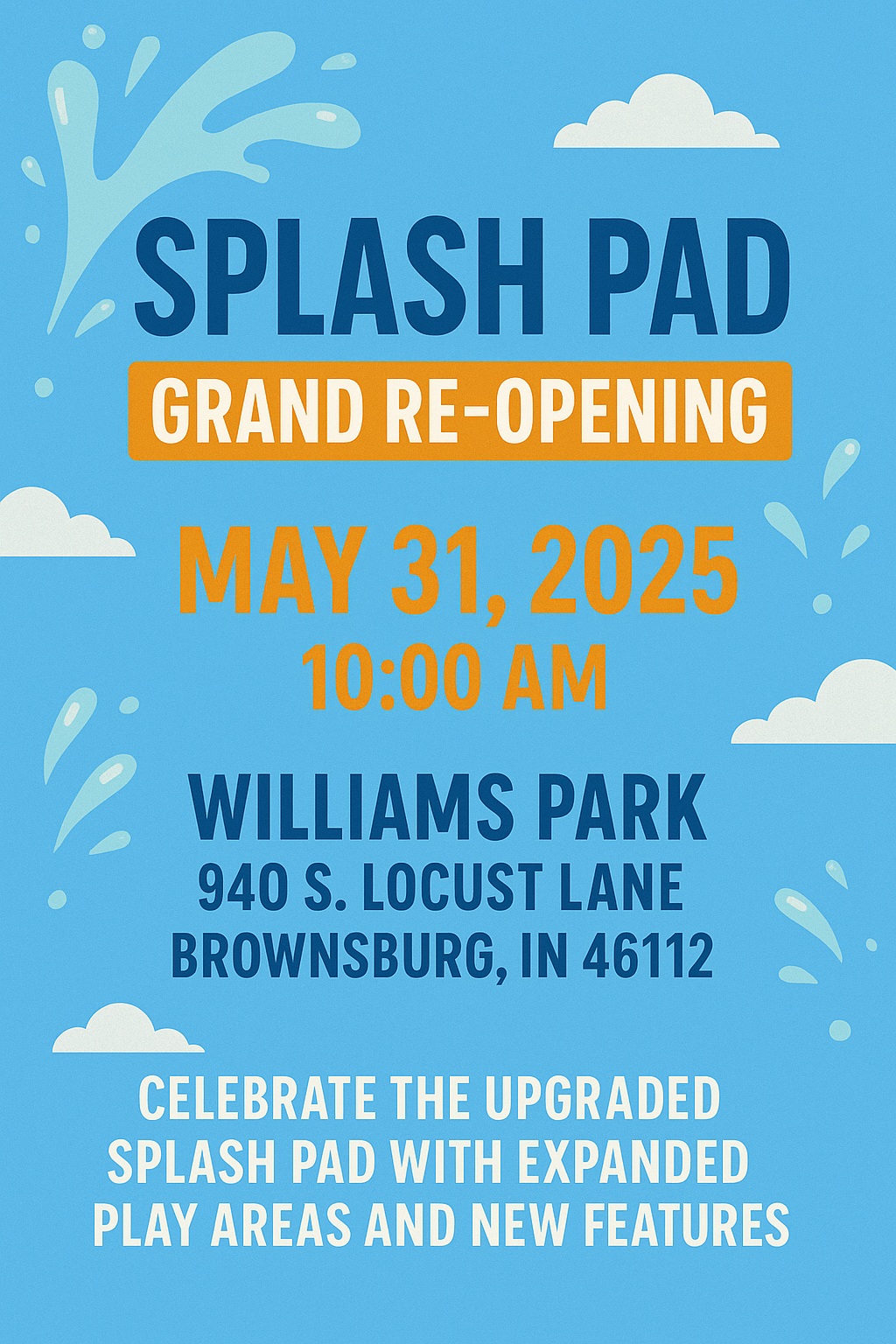Splash Pad Grand Reopening